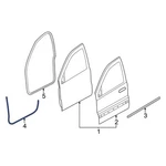 For Dodge Durango 2011-2026 55399184AE Front Right Outer Door Seal. Fixed Price $50.52.