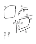 Genuine Mopar Front Door Mounted Weatherstrip Right 68590602AC. Fixed Price $49.13.