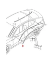 Genuine Audi A5 S5 Coupe Sportback Sp. Edge Protection 8W8854543. Fixed Price $66.27.