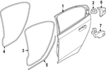 Genuine Bmw Weather-strip On Body 51-72-5-A05-899. Fixed Price $187.06.