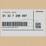 Genuine Mini 51337299997 Left A-pillar Seal. Fixed Price $82.28.
