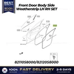 Genuine Front Door Body Side Weatherstrip Lh Set For Hyundai Palisade. Fixed Price $119.00.