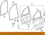 Gm Oem 19-25 Sierra 1500 Limited Door Components-lower W'strip 23377361. Fixed Price $43.51.