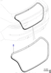 Genuine Jaguar Xe Trunk Lid Seal T4N29985 / T4N37481. Fixed Price $129.48.