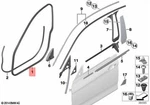 For Bmw Genuine Door Seal Front Right 51727409194. Fixed Price $102.60.