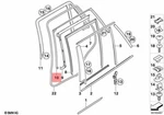 Genuine Bmw X5 E70 3.0D Gasket Door Joint Roof Rear Rght 51767208592. Fixed Price $115.31.