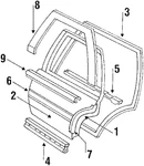 Genuine Gm Weatherstrip 20742931. Fixed Price $184.55.