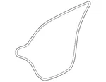 Genuine Volkswagen Door Weather-strip 57N-839-701-5AP. Fixed Price $24.50.