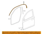 Gm Oem 05-10 Cobalt Front Door Components-upper W'strip 25829334. Fixed Price $58.03.