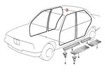 Genuine Oem 51721946397 Rear Door Moulding For Bmw E34 E32 525I 540I 530I 740I. Fixed Price $149.95.