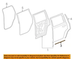 Gm Oem 15-20 Escalade,tahoe,yukon Rear Door Components-lower Seal 23253593. Fixed Price $48.30.