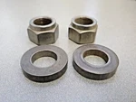 Nice Pair Used Original Porsche 911 Carrera 928 968 Rear Axle Hub Locking Nuts. Fixed Price $30.00.