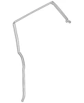 Genuine Land-rover Upper Weather-strip LR052651. Fixed Price $108.89.