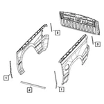 For Ram 1500 2019-2022 Mopar 68359778AB Cab To Box Seal. Fixed Price $16.44.