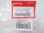 Genuine Oem Honda 72865-T7A-305 Rear Sub Seal. Fixed Price $45.00.