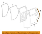 Gm Oem 15-20 Escalade,tahoe,yukon Door Components-rear Seal 23455370. Fixed Price $132.57.