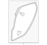 Genuine Mazda Surround Weather-strip BBN9-72-760D. Fixed Price $48.62.