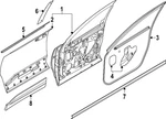 Genuine Nissan Door Weather-strip 80830-7LF0A. Fixed Price $279.14.