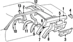 Genuine Mercedes-benz Upper Molding 124-690-15-62. Fixed Price $74.70.