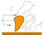 Chevrolet Gm Oem Aveo Rear Door-weatherstrip Seal Right 96649137. Fixed Price $57.51.