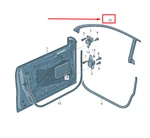 New Vw Cc 35 Front Right Door Seal Rubber 3C8854544J Genuine. Fixed Price $629.32.