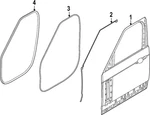 Genuine Land-rover Door Shell Seal LR189830. Fixed Price $98.33.