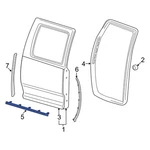 For Dodge Ram 1500 2009-2010 55372716AE Rear Lower Door Seal. Fixed Price $18.36.