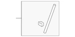 Genuine Audi Weather-strip On Body Bracket 8W6-837-152. Fixed Price $34.97.