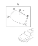 Genuine Mopar Windshield Seal 68315282AA. Fixed Price $19.56.