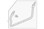 Genuine Honda Door Weather-strip 72350-S2A-023. Fixed Price $156.71.