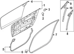 Genuine Nissan Door Weather-strip 80831-6GP0A. Fixed Price $157.55.