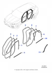 Genuine Jaguar Right Hand Front Door Seal F-pace T4A1215 2016 # Image. Fixed Price $34.04.