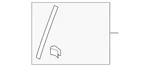 Genuine Audi Weather-strip On Body Bracket 8W8-839-151. Fixed Price $39.75.
