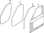 Genuine Land-rover Door Shell Seal LR189830. Fixed Price $98.33.