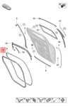 Genuine Porsche Panamera Door Seal Left Inner 971833721Y. Fixed Price $173.04.