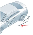 New Audi Window Connector Seal With Trim Strip Chrome 8W6853283C2ZZ 18-19. Fixed Price $225.33.