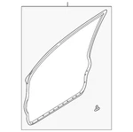 Genuine Mazda Surround Weather-strip GD7A-59-760B. Fixed Price $24.44.