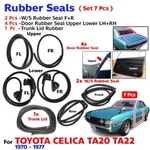 Weatherstrip Set Fits Toyota Celica TA22 70-77 Door Seal Window Trunk Lid DX25. Fixed Price $419.99.