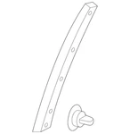 Genuine Mazda Rear Weather-strip GK2A-58-76YE. Fixed Price $18.45.