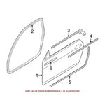 2007-2013 Bmw 328I 335I M3 Right Outer Door Seal Strip Genuine 51337119094 New. Fixed Price $20.00.