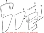 Genuine Oem Rear Left Door Window Belt Weatherstrip For Bmw 325I 2006. Fixed Price $89.06.