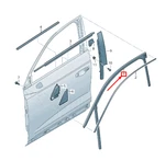New Audi Q3 F3 Front Left Door Window Guide 83A837431 No Import Duties To. Fixed Price $193.59.