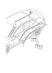 Genuine Audi Window Slot Seal With Trim Strip Black-glossy 8W8853763CT94. Fixed Price $264.66.