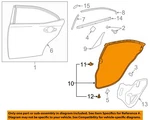 Toyota Oem 21-25 IS300 Rear Door Components-surround W'strip 6787253050. Fixed Price $230.69.