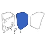 For Volkswagen Atlas 18-26 3CN837702A5AP Front Right Outer Door Seal. Fixed Price $43.26.