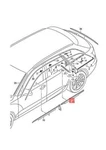 Audi A6 Window Slot Seal With Trim Strip Black-glossy 4G0853763KT94 14-17. Fixed Price $257.57.