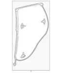 Genuine Acura Door Weather-strip 72850-TYA-A01. Fixed Price $69.93.