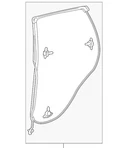 2022-2025 Acura Mdx Genuine Door Weather-strip Oem 72810-TYA-A01. Fixed Price $86.51.