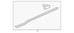 Genuine Honda Sliding Door Weatherstrip 72868-THR-A01. Fixed Price $36.40.