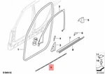 Genuine Bmw X3 E83 1.8D 2.0D 2.0I 2.5I Door Weatherstrip Bottom 51333331189. Fixed Price $28.92.